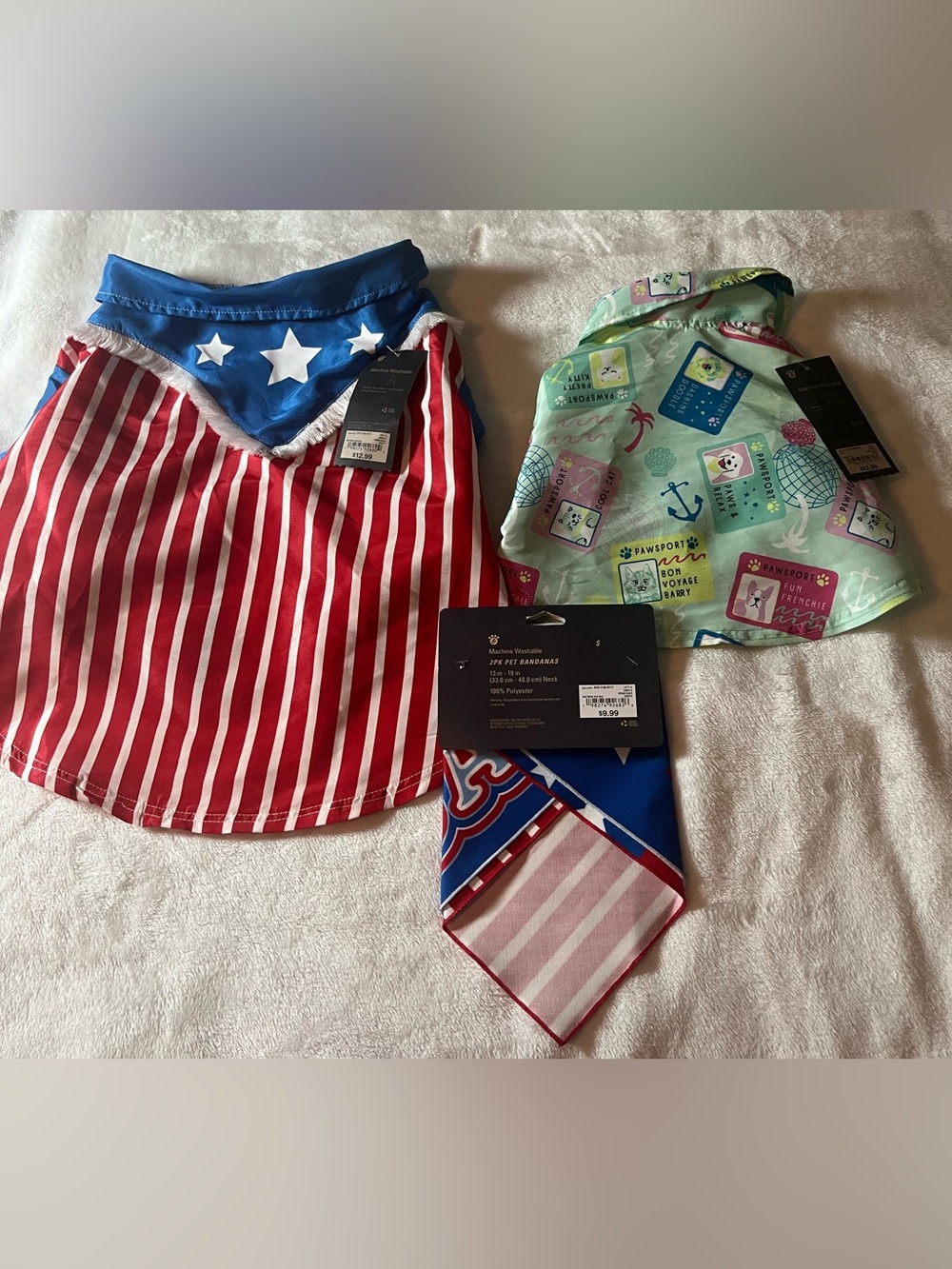 Pet Shirt  dog L 2 pk pet  bandanas size S pet shirt cat size S